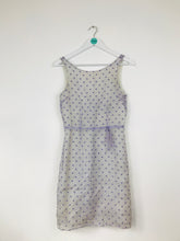 Load image into Gallery viewer, Cynthia Rowley Polka-Dot Shift Dress | US6 UK10 | Purple