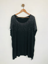 Load image into Gallery viewer, Frank Usher Women's Jewelled T-Shirt | M UK10-12 | Black