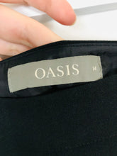 Load image into Gallery viewer, Oasis Women’s Wide Leg Culottes Cropped Trousers | UK14 | Black