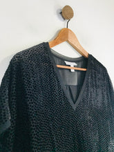 Load image into Gallery viewer, White Label The White Company Women's Polka Dot Velvet T-Shirt | UK16 | Pink