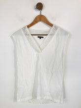 Load image into Gallery viewer, Massimo Dutti Women's Embroidered V-Neck Tank Top | XS UK6-8 | White
