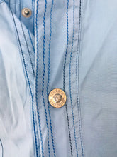 Load image into Gallery viewer, Versace Jeans Couture Men’s Short Sleeve Collared Shirt | XL | Blue