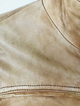 Load image into Gallery viewer, Rino & Pelle Women’s Leather Biker Bomber Jacket | 38 UK10 | Tan Brown
