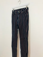 Load image into Gallery viewer, Lee Women’s Pin Stripe Skinny Slim Jeans | 28 UK8-10 | Blue