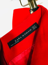 Load image into Gallery viewer, Zara Women's Wool Smart Mini Skirt | M UK10-12 | Red