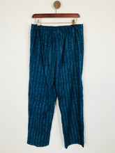 Load image into Gallery viewer, Chandni Chowk Women's Cotton Floral Casual Trousers | S UK8 | Blue