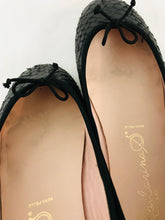 Load image into Gallery viewer, Bailarina By Ska Women’s Leather Flat Ballerina Shoes | 40 UK7 | Black