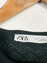 Load image into Gallery viewer, Zara Women's Embroidered Sequin A-Line Maxi Dress | M UK10-12 | Black