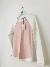 Load image into Gallery viewer, Ted Baker Women’s Animal Print Sweatshirt NWT | 1 UK8 | White and Pink