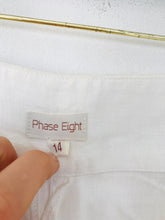 Load image into Gallery viewer, Phase Eight Women's Linen Wide Leg Chinos Trousers | UK14 | White