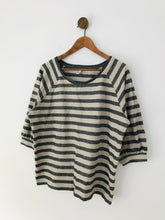 Load image into Gallery viewer, And Or John Lewis Women's Glittery Striped T-Shirt | UK14 | Multicolour