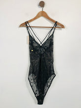 Load image into Gallery viewer, And/Or John Lewis Women's Sheer Embroidered Bodysuit Tank Top NWT | M UK10-12 | Black