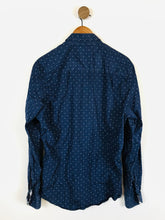 Load image into Gallery viewer, 1 Like No Other Men's Long Sleeve Ditsy Floral Button-Up Shirt | L | Blue