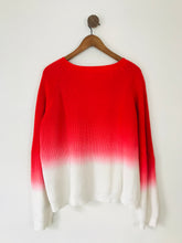 Load image into Gallery viewer, Hush Women’s Ombre Oversized Knit Jumper | XL UK16 | Red Pink