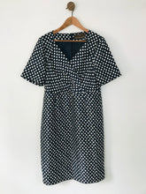 Load image into Gallery viewer, Fenn Wright Manson Women's Polka Dot Midi Sheath Dress | UK14 | Blue
