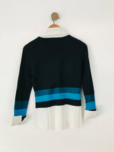 Load image into Gallery viewer, International Concepts Women's Colour Block Button-Up Shirt | S | Black