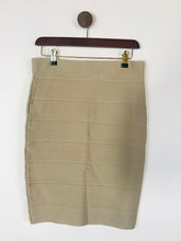 Load image into Gallery viewer, Romeo & Juliet Women's Bodycon Pencil Skirt | M UK10-12 | Beige