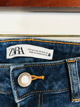Load image into Gallery viewer, Zara Women's Frayed Hem Slim Jeans | EU42 UK14 | Blue