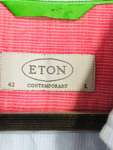 Load image into Gallery viewer, Eton Men's Colour Block Striped Button-Up Shirt | L | Multicoloured