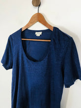 Load image into Gallery viewer, Fat Face Women's Linen T-Shirt | UK10 | Blue