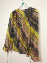 Load image into Gallery viewer, Karen Millen Womens Stripe Blouse | UK10 | Multi Coloured
