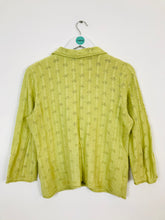 Load image into Gallery viewer, Boden Women’s Cottage Style Cable Knit Cardigan | UK 14 | Green