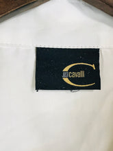 Load image into Gallery viewer, Just Cavalli Men's Lightweight Button-Up Shirt | XL | White
