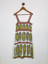 Load image into Gallery viewer, Monsoon Women's Paisley Print Tiered Midi Dress | UK14 | Multicoloured