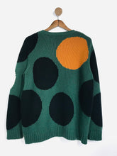 Load image into Gallery viewer, Chinti & Parker Women's Wool Polka Dot Jumper | M UK10-12 | Green