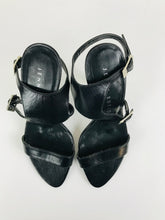 Load image into Gallery viewer, Jenni Button Women's Leather Heels | UK3 | Black