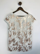Load image into Gallery viewer, Mint Velvet Women's Sequin Blouse | UK12 | White