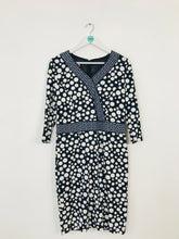 Load image into Gallery viewer, Basler Women’s Polka Dot Knee Length Shift Dress | UK14 | Navy White