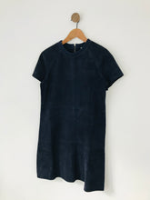 Load image into Gallery viewer, Petite Mendigote Jolie Jolie Women’s 100% Suede Shift Dress | UK10-12 M | Blue