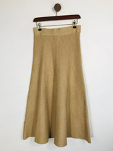 Load image into Gallery viewer, M&S Women's Knit A-line Midi Skirt NWT | UK12 | Beige