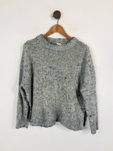 Load image into Gallery viewer, COS Women's Cotton High Neck Jumper | M UK10-12 | Blue