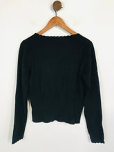 Load image into Gallery viewer, L.K Bennett Women's Knit V-Neck Long Sleeve Top | L UK14 | Black