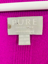 Load image into Gallery viewer, Pure Collection Women’s Cashmere Knit V-Neck Jumper | UK14 | Purple