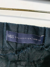 Load image into Gallery viewer, Marks and Spencer Women's Linen Wide Leg Casual Trousers | UK20 | Blue