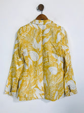 Load image into Gallery viewer, Sezane Women's Linen Floral Blazer Jacket | EU34 UK6 | Yellow
