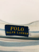 Load image into Gallery viewer, Ralph Lauren Womens Long Sleeve Stripe T-shirt | UK12 | Blue