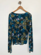 Load image into Gallery viewer, Weekend Max Mara Women's Floral Long Sleeve T-Shirt | XXL UK18-20 | Blue