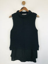 Load image into Gallery viewer, Mint Velvet Women's High Neck Knit Tank Top | UK12 | Black