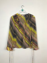 Load image into Gallery viewer, Karen Millen Womens Stripe Blouse | UK10 | Multi Coloured