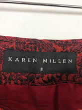 Load image into Gallery viewer, Karen Millen Floral Jacquard Mini Skirt | UK8 | Red