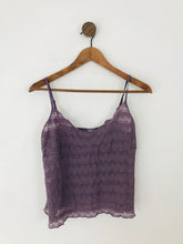 Load image into Gallery viewer, Jigsaw Women’s Lace Long Sleeve Wrap Blouse Top | L UK14 | Purple