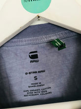 Load image into Gallery viewer, G Star Raw Men’s T-Shirt | S | Purple-Grey Marl