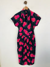 Load image into Gallery viewer, Lindy Bop Women's Floral High Neck Sheath Dress | UK12 | Multicoloured