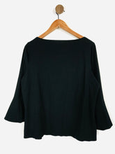 Load image into Gallery viewer, Hobbs Women's Cotton Long Sleeve T-Shirt | XL UK16 | Black