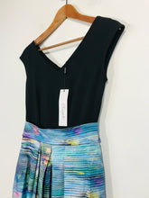 Load image into Gallery viewer, Closet Women's Floral Striped A-Line Dress NWT | UK8 | Blue