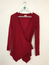 Load image into Gallery viewer, Karen Millen Women’s Wrap Wool Knit Cardigan | 2 UK10 | Red